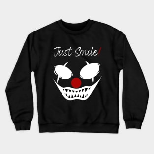 Dark Just Smile Face Crewneck Sweatshirt